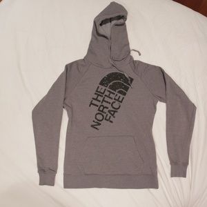 Womens North Face Gray Hoodie Size Medium